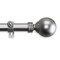 Contemporary Home Living 176" Solid Contemporary Round Window Curtain Rod